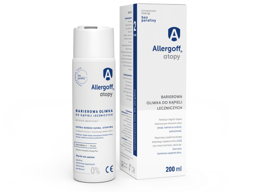 Wizualizacja produkty allergoff atopy oliwka